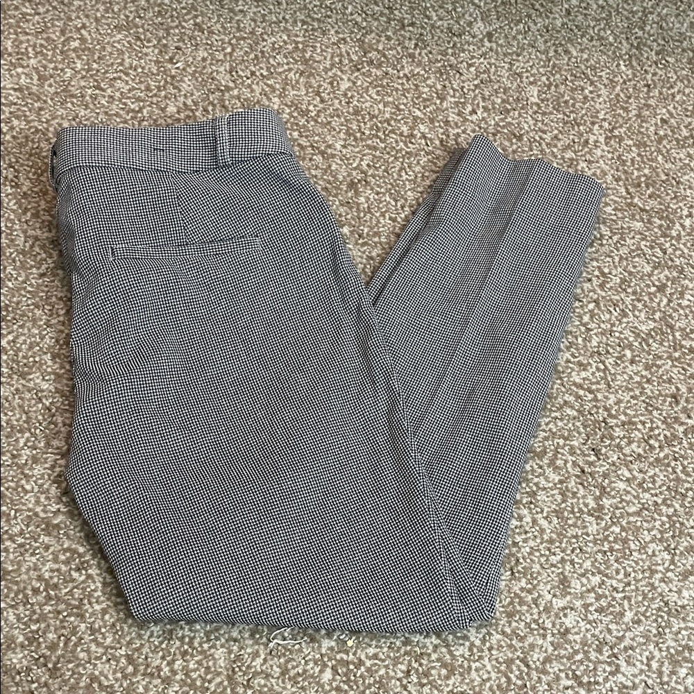 Banana Republic Sloan Micro Gingham Print Dress Pants